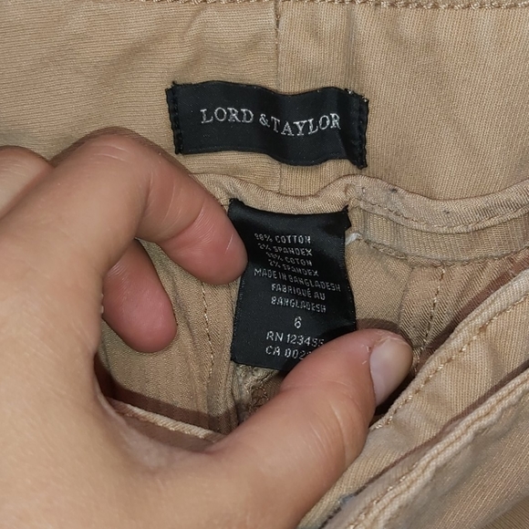 Lord & Taylor Tan Brown Chino pant - Picture 2 of 5